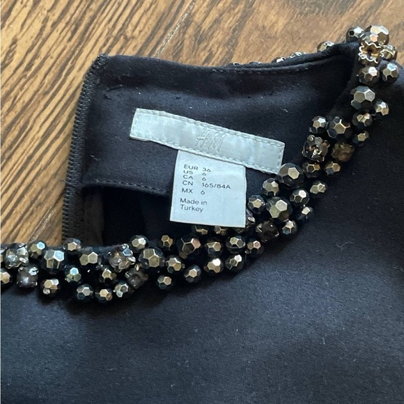 H&M Beaded Collar Fitted Mini Dress - Picture 3 of 3